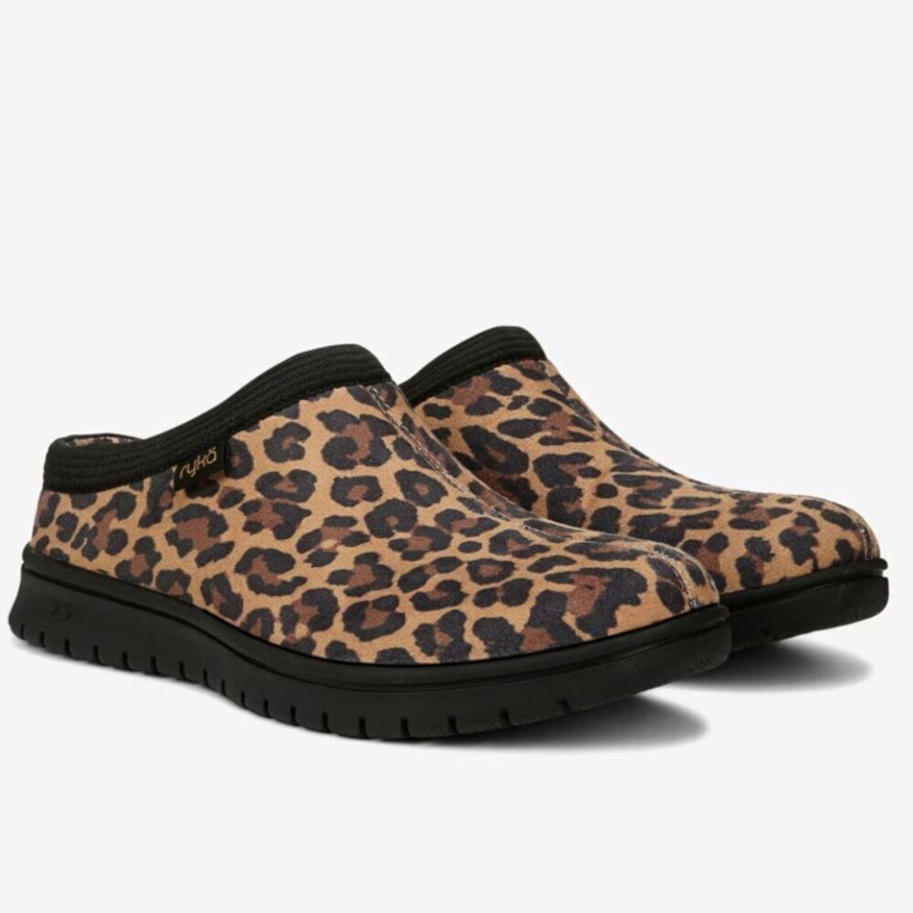 Ryka Women's Stellar Mules In Cheetah Microsuede (WIDE)